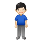Emoji 🧍🏻‍♂️ Uomo In Piedi: Carnagione Chiara su Samsung One UI 4.0.