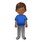 🧍🏾‍♂️ Emoji stehender Mann: mitteldunkle Hautfarbe Samsung One UI 4.0.