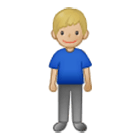 🧍🏼‍♂️ Emoji Hombre De Pie: Tono De Piel Claro Medio en Samsung One UI 4.0.