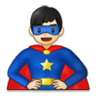Émoji 🦸🏻‍♂️ Super-héros Homme : Peau Claire sur Samsung One UI 4.0.