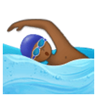 🏊🏾‍♂️ Emoji Hombre Nadando: Tono De Piel Oscuro Medio en Samsung One UI 4.0.