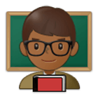 👨🏾‍🏫 Emoji Profesor: Tono De Piel Oscuro Medio en Samsung One UI 4.0.