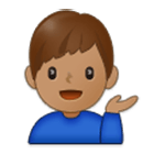 Emoji 💁🏽‍♂️ Uomo Con Suggerimento: Carnagione Olivastra su Samsung One UI 4.0.