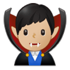 🧛🏼‍♂️ Emoji Vampiro Hombre: Tono De Piel Claro Medio en Samsung One UI 4.0.