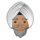 Emoji 👳🏽‍♂️ Uomo Con Turbante: Carnagione Olivastra su Samsung One UI 4.0.