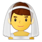 👰‍♂️ Emoji Mann mit Schleier Samsung One UI 4.0.