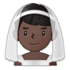 Emoji 👰🏿‍♂️ Sposo Con Velo: Carnagione Scura su Samsung One UI 4.0.