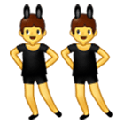 👯‍♂️ Emoji Hombres Con Orejas De Conejo en Samsung One UI 4.0.