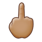 🖕🏽 Emoji Dedo Do Meio: Pele Morena na Samsung One UI 4.0.