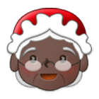🤶🏿 Emoji Mamá Noel: Tono De Piel Oscuro en Samsung One UI 4.0.
