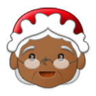 Emoji 🤶🏾 Mamma Natale: Carnagione Abbastanza Scura su Samsung One UI 4.0.