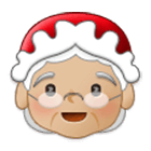 Émoji 🤶🏼 Mère Noël : Peau Moyennement Claire sur Samsung One UI 4.0.