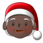 🧑🏿‍🎄 Emoji Weihnachtsperson: dunkle Hautfarbe Samsung One UI 4.0.