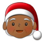 Emoji 🧑🏾‍🎄 Santa Claus: Carnagione Abbastanza Scura su Samsung One UI 4.0.