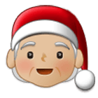🧑🏼‍🎄 Emoji Weihnachtsperson: mittelhelle Hautfarbe Samsung One UI 4.0.
