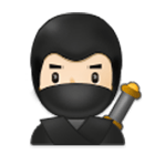Emoji 🥷🏻 Ninja: Carnagione Chiara su Samsung One UI 4.0.