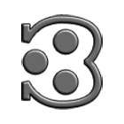 🕄 Emoji Rechtsgezackter Halbkreis mit zwei Punkten Samsung One UI 4.0.