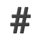 Emoji #️ Segno della griglia su Samsung One UI 4.0.
