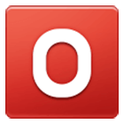 🅾️ Emoji Großbuchstabe O in rotem Quadrat Samsung One UI 4.0.