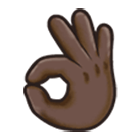 👌🏿 Emoji OK-Zeichen: dunkle Hautfarbe Samsung One UI 4.0.