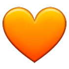🧡 Emoji oranges Herz Samsung One UI 4.0.