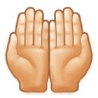 Emoji 🤲🏻 Mani Unite In Alto: Carnagione Chiara su Samsung One UI 4.0.
