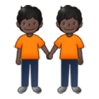 🧑🏿‍🤝‍🧑🏿 Emoji Dos Personas Dándose La Mano: Tono De Piel Oscuro en Samsung One UI 4.0.