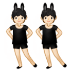 👯🏻 Emoji Personas Con Orejas De Conejo: Tono De Piel Claro en Samsung One UI 4.0.