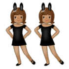 👯🏽 Emoji Personas Con Orejas De Conejo: Tono De Piel Medio en Samsung One UI 4.0.