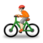 🚴🏻 Emoji Ciclista: Pele Clara na Samsung One UI 4.0.