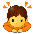Emoji 🙇 Persona Che Fa Un Inchino Profondo su Samsung One UI 4.0.