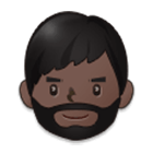 🧔🏿 Emoji Persona Con Barba: Tono De Piel Oscuro en Samsung One UI 4.0.