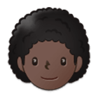 Emoji 🧑🏿‍🦱 Persona: Carnagione Scura E Capelli Ricci su Samsung One UI 4.0.