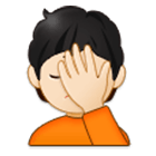 Emoji 🤦🏻 Persona Esasperata: Carnagione Chiara su Samsung One UI 4.0.