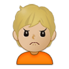 🙍🏼 Emoji missmutige Person: mittelhelle Hautfarbe Samsung One UI 4.0.