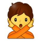 🙅 Emoji Persona Haciendo El Gesto De «no» en Samsung One UI 4.0.