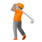 🏌🏽 Emoji Golfista: Tono De Piel Medio en Samsung One UI 4.0.