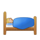 🛌🏼 Emoji im Bett liegende Person: mittelhelle Hautfarbe Samsung One UI 4.0.
