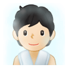 🧖🏻 Emoji Person in Dampfsauna: helle Hautfarbe Samsung One UI 4.0.