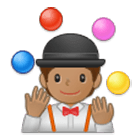 🤹🏽 Emoji Persona Haciendo Malabares: Tono De Piel Medio en Samsung One UI 4.0.