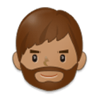 🧔🏽 Emoji Persona Con Barba: Tono De Piel Medio en Samsung One UI 4.0.