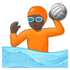 🤽🏿 Emoji Persona Jugando Al Waterpolo: Tono De Piel Oscuro en Samsung One UI 4.0.