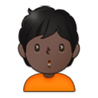 🙎🏿 Emoji Pessoa Fazendo Bico: Pele Escura na Samsung One UI 4.0.