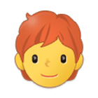 🧑‍🦰 Emoji Erwachsener: rotes Haar Samsung One UI 4.0.