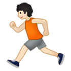 🏃🏻 Emoji Persona Corriendo: Tono De Piel Claro en Samsung One UI 4.0.