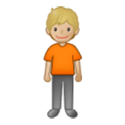 🧍🏼 Emoji Persona De Pie: Tono De Piel Claro Medio en Samsung One UI 4.0.