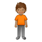 Emoji 🧍🏽 Persona In Piedi: Carnagione Olivastra su Samsung One UI 4.0.