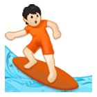 🏄🏻 Emoji Surfer(in): helle Hautfarbe Samsung One UI 4.0.