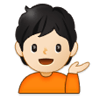 💁🏻 Emoji Persona De Mostrador De Información: Tono De Piel Claro en Samsung One UI 4.0.