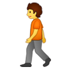 🚶 Emoji Pessoa Andando na Samsung One UI 4.0.